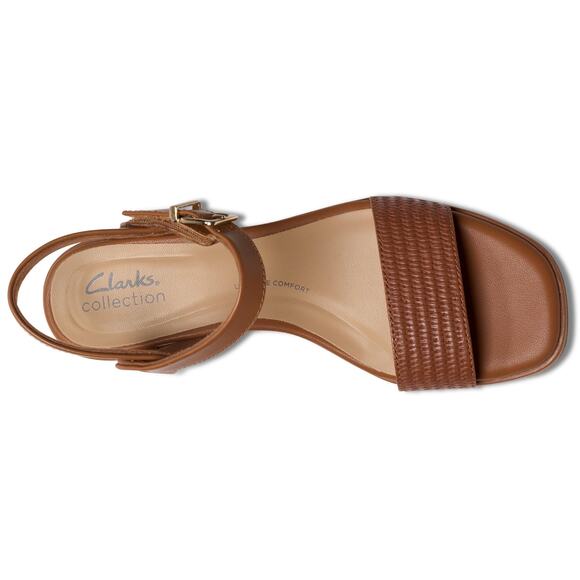 NWT  Clarks Women Jaylan Ray Tan Leather 7.5 Medium - Picture 3 of 7